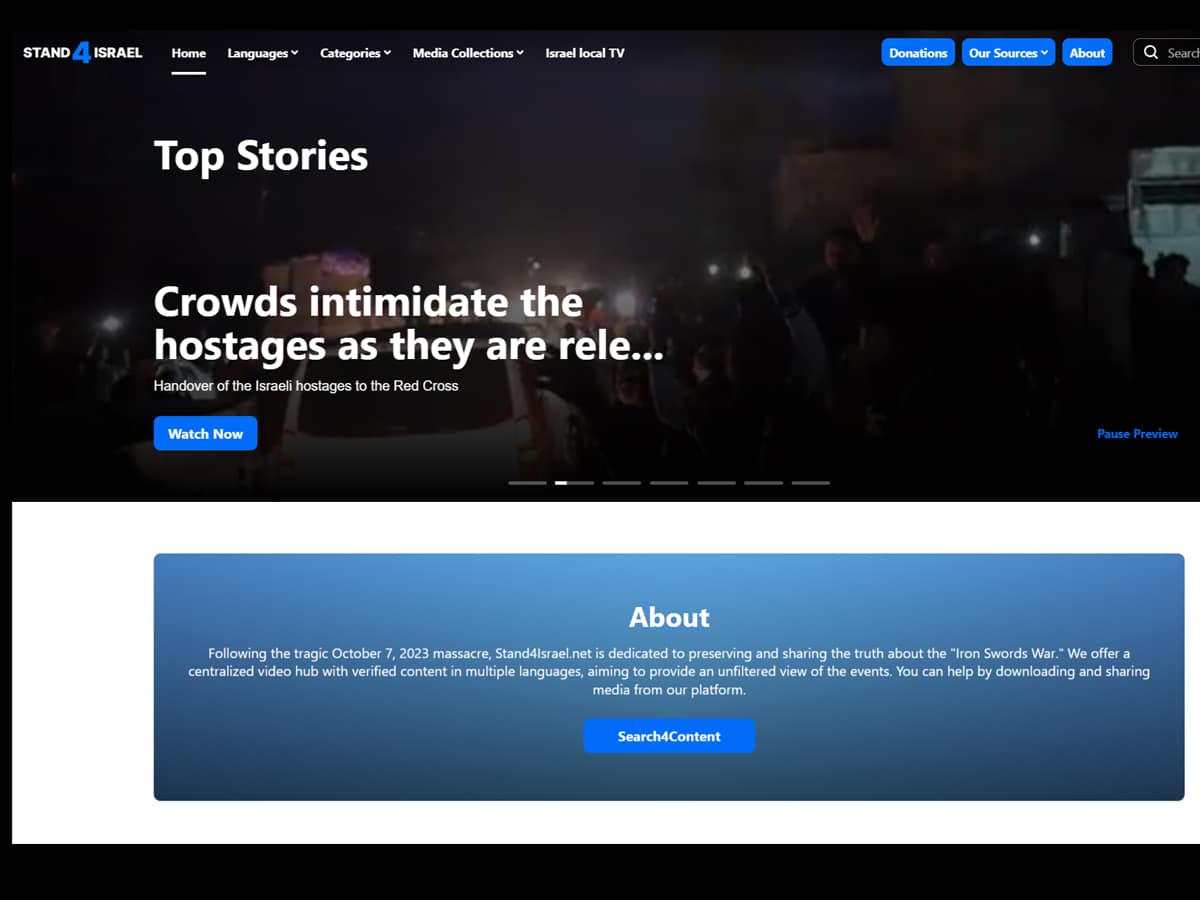 Новости Израиля "Stand4Israel" теперь и на украинском - платформа достоверной информации о событиях 7 октября от израильских волонтеров заработала уже на 23-х языках