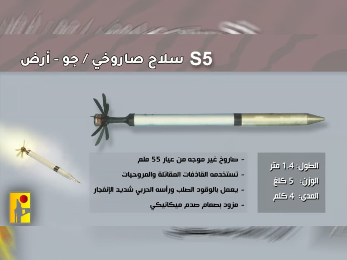 Ynet: Хизбалла атакует Израиль ракетами С-5, произведенными в РФ