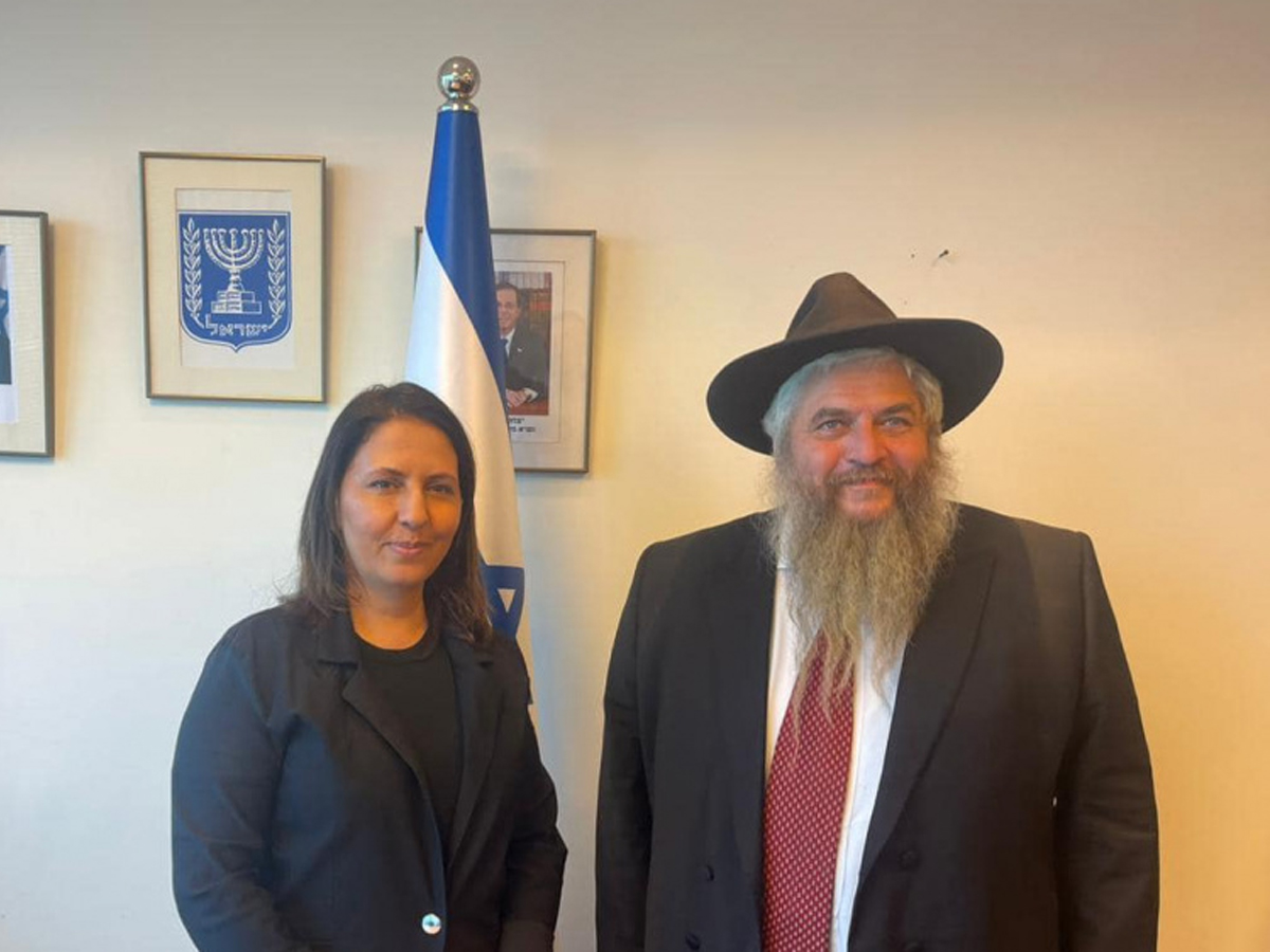 Главный раввин Украины Асман обсудил сотрудничество Израиля и Украины в сфере инноваций с министром Гамлиэль