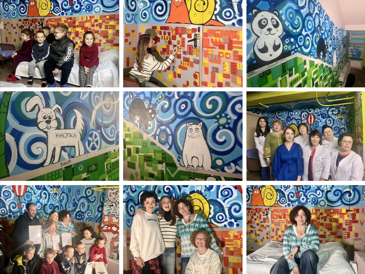 новости Израиля 24 ноября 2024 НАновости Израильские художницы преобразили бомбоубежище в киевской больнице «Охматдит»: арт для детей во время войны