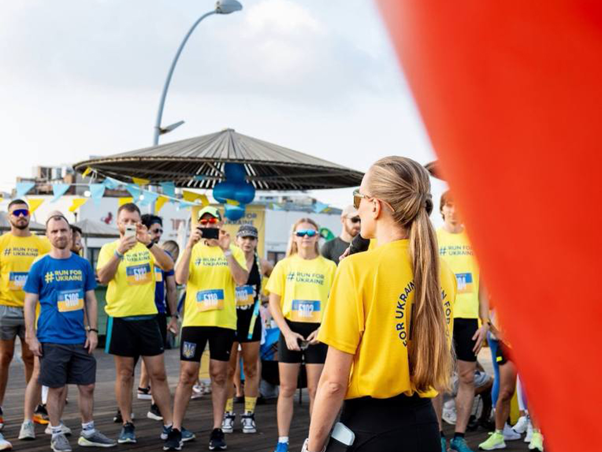 Пробежка #RunForUkraine в Тель-Авиве: спорт, поддержка и помощь ВСУ. 8 февраля 2025