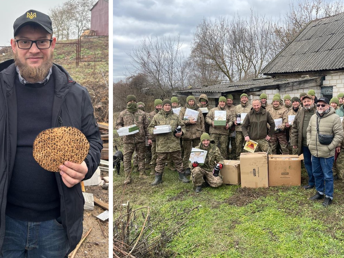 Распределение мац для украинских солдат. Несмотря на войну, еврейская община Украины и посланники Ребе это организовали - это не только хлеб, но и символ освобождения. НАновости новости Израиля