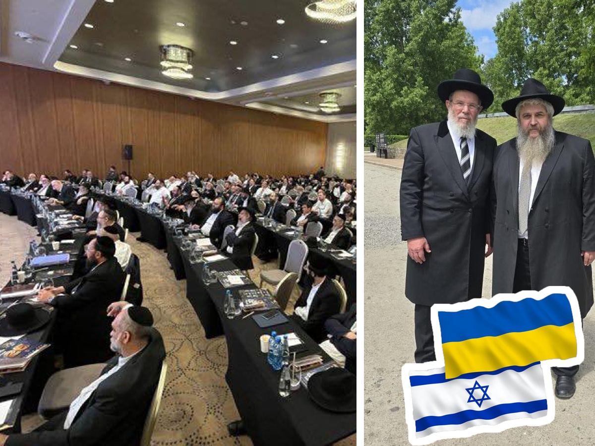 Главный раввин Украины Моше Асман встретился с Главным раввином (ашкеназским) Израиля — Кальманом Бером во время конференции раввинов Европы в Кракове НАновости новости Израиля