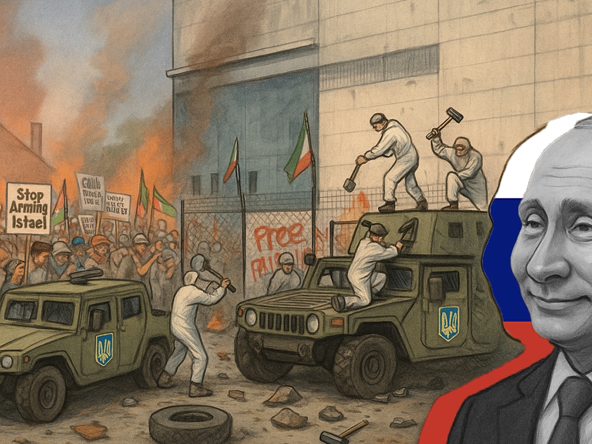 "Про-палестинские активисты" в Европе нанесли ущерб военной технике для Украины на $1 млн, приняв её за поставку Израилю НАновости новости Израиля 27 июня 2025