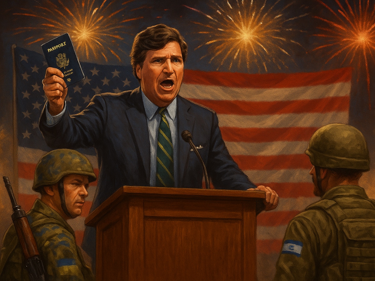 Американских граждан, воевавших на стороне Израиля или Украины, Такер Карлсон призвал ... лишать американского гражданства НАновости новости Израиля 12 июля 2025