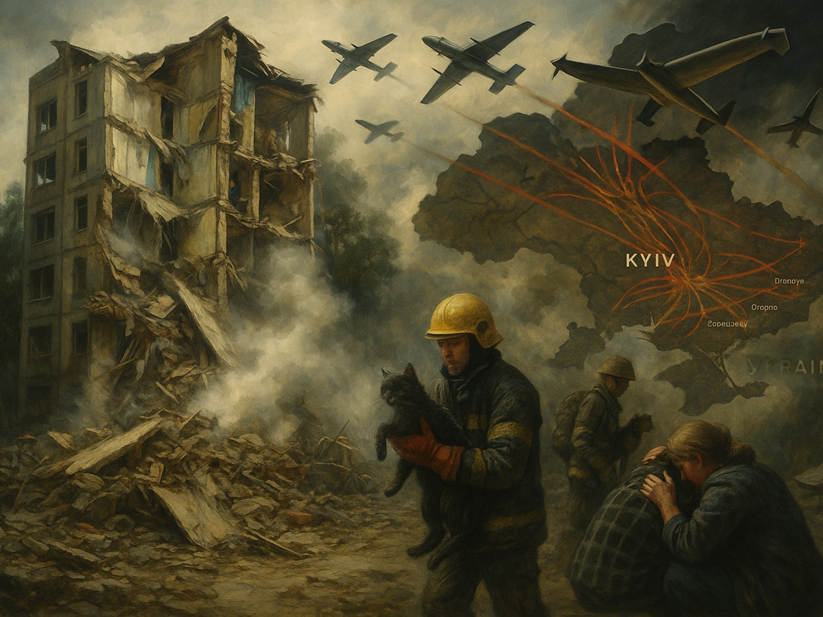 Киев - в руинах: массовая атака, жертвы и смысл «ответа без слов» Трампу от диктатора путина - 31 июля 2025