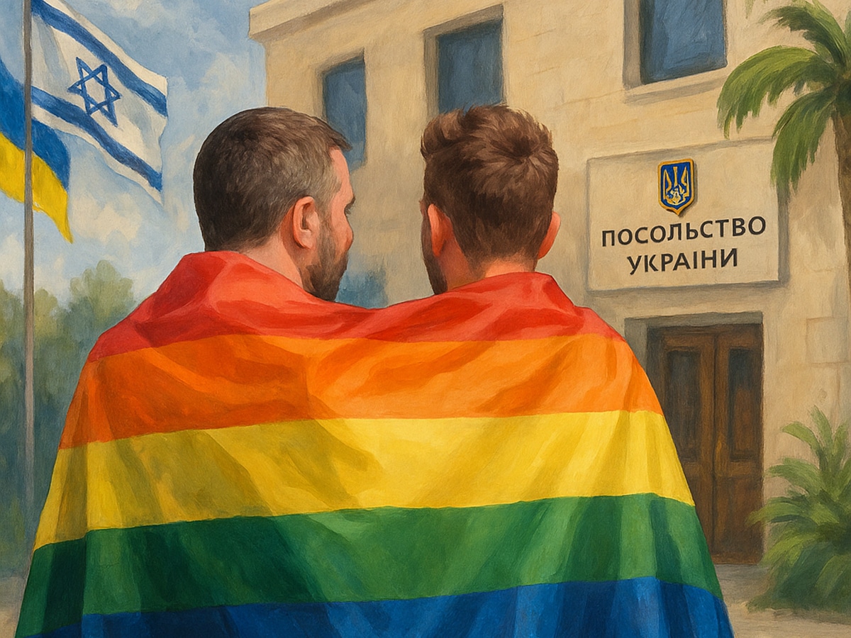Украинский дипломат в Израиле и его однополый партнёр, впервые в Украине, по решению суда, получили официальное признание семейных отношений НАновости новости Израиля 5 мая 2025