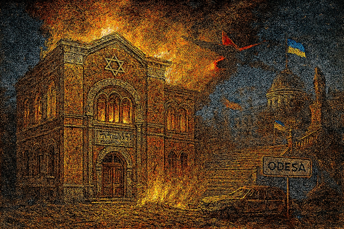 Российские оккупанты нанесли удар по Одессе, разрушив и синагогу XIX века