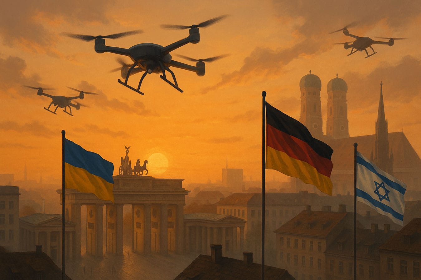 Европа просыпается под звук дронов: Германия объединяет усилия с Украиной и Израилем
