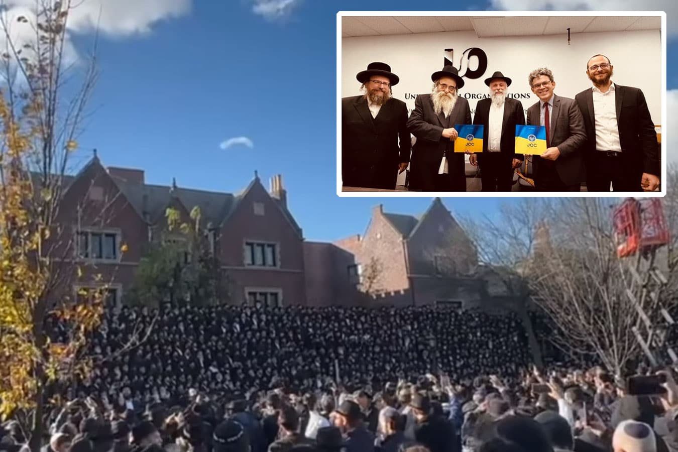 Украинские посланники Хабада в Нью-Йорке: в мировом центре Хабада -“770” в Краун-Хайтс миру напомнили, что Украине всё ещё нужна поддержка