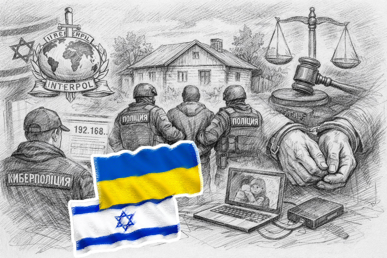 В сотрудничестве с Интерполом Израиля под Киевом раскрыто преступление против детей