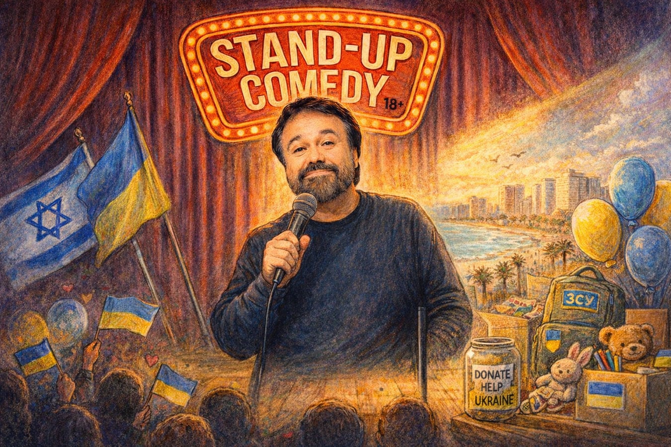 Украинский стендап в Израиле: Антон Лирник выступит в четырёх городах в феврале 2026