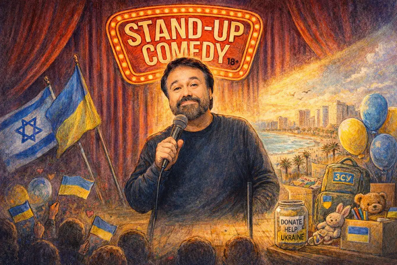 Украинский стендап в Израиле: Антон Лирник выступит в четырёх городах в феврале 2026
