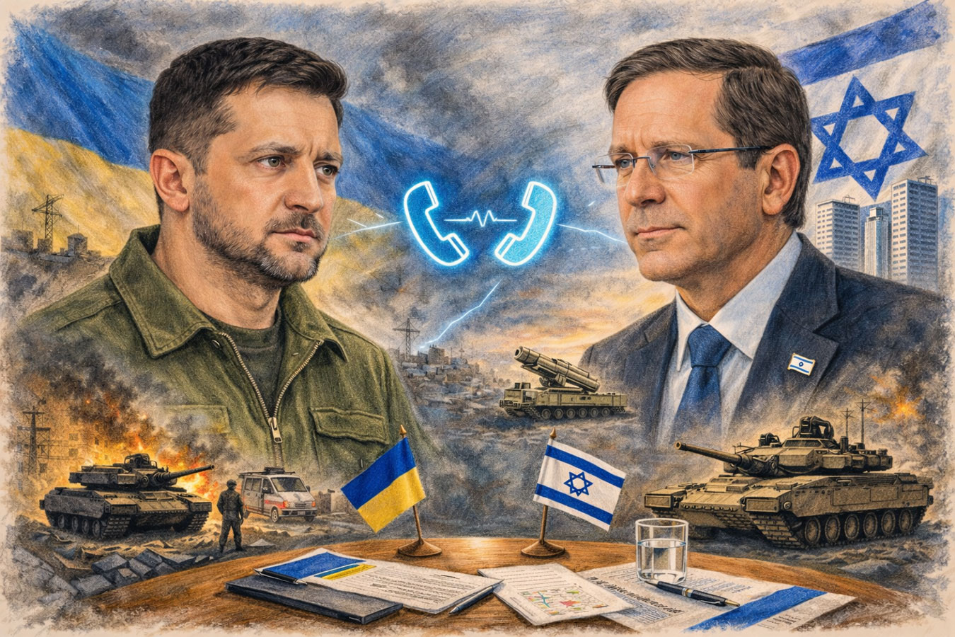 Президенты Израиля и Украины обсудили войну и пути к миру: разговор в годовщину вторжения