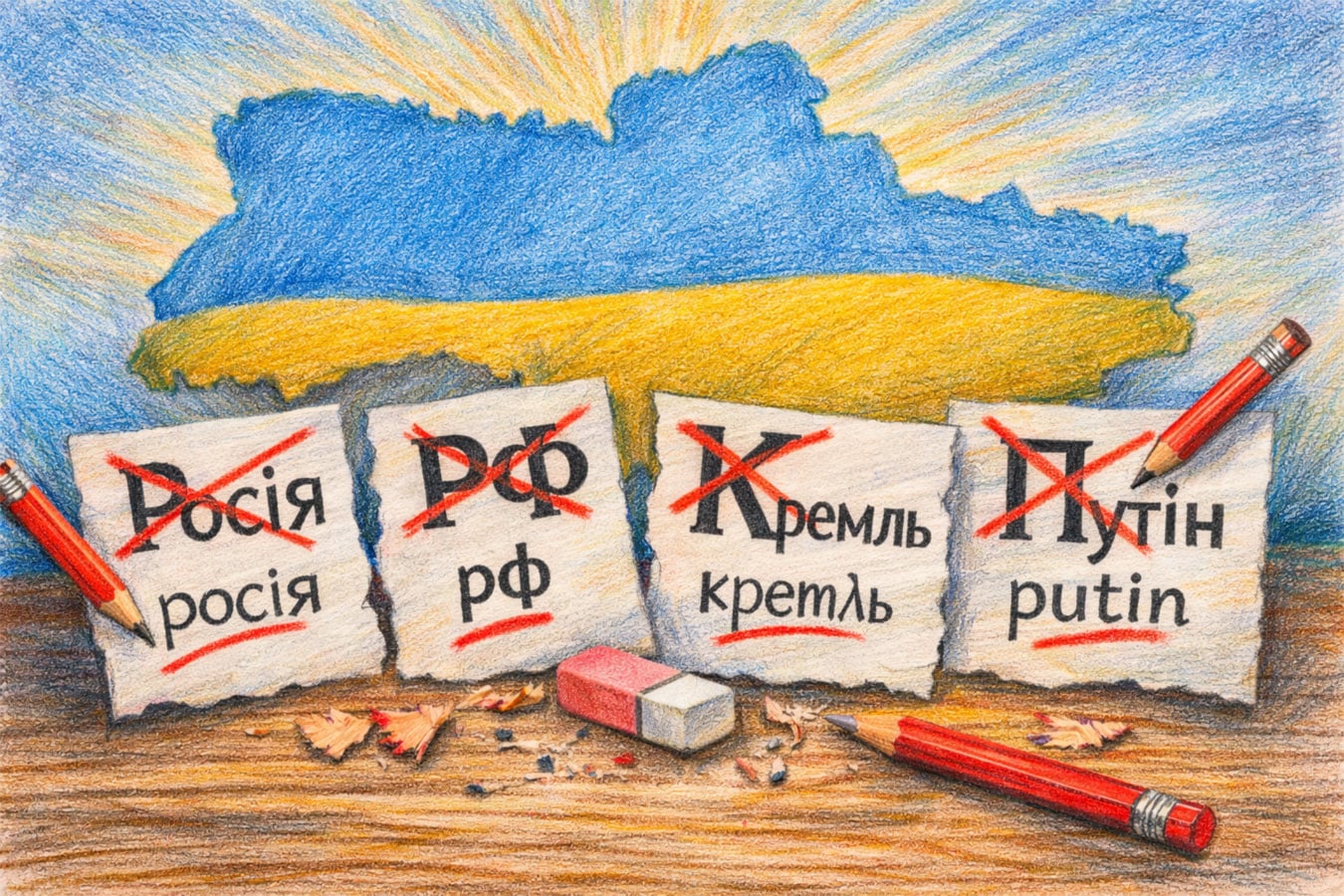 Не считается ошибкой написание слов «путін», «росія», «рф», «кремль» с маленькой буквы теперь в Украине - официально