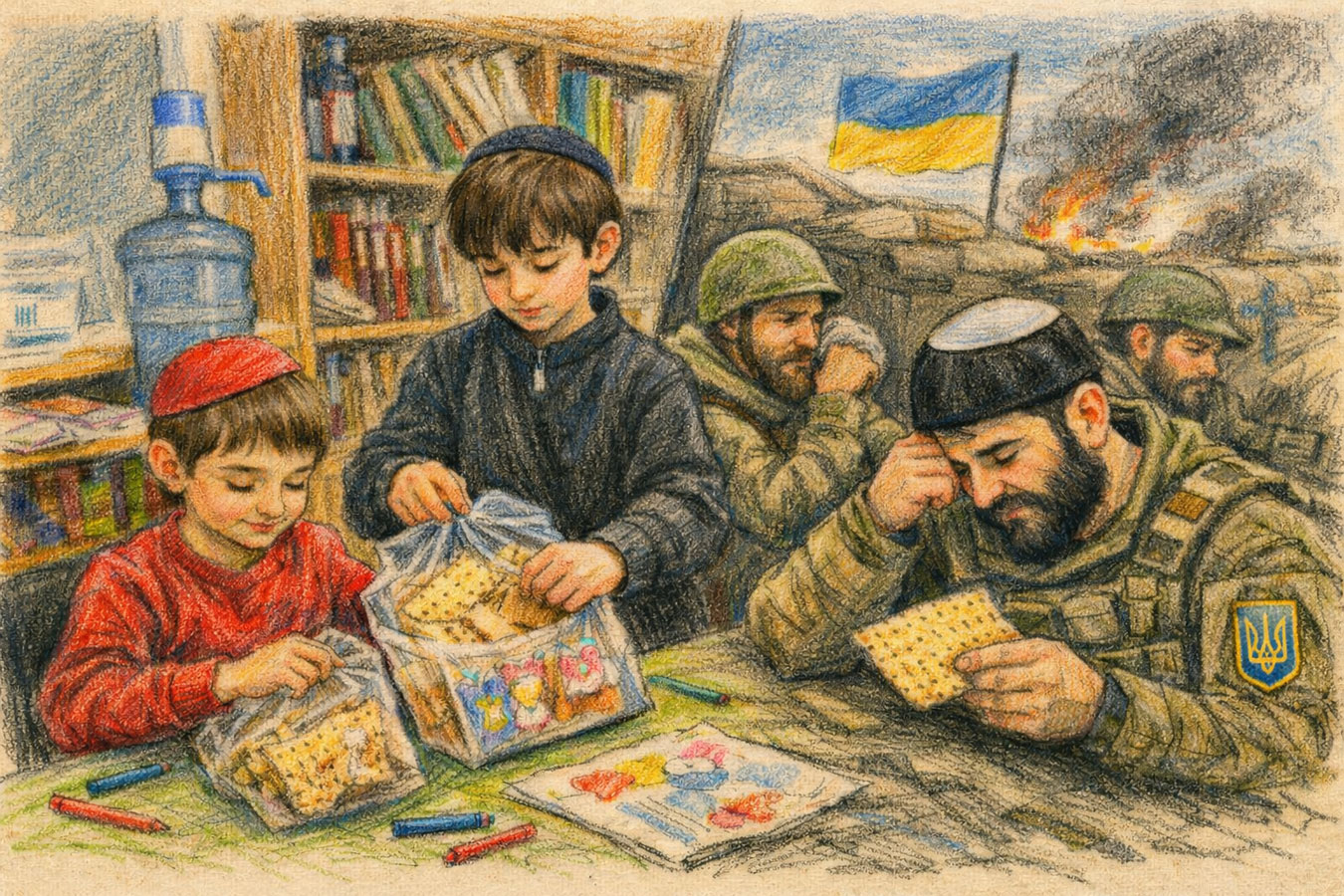 Пятый Песах под огнем: как еврейские дети Днепра отправили фронту частицу дома