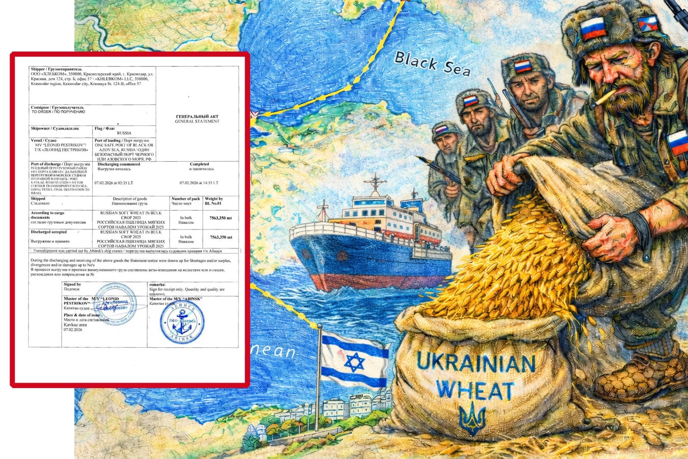 Украина требует от Израиля задержать судно российского "теневого флота", зашедшее в порт Хайфы - в городе готовят протест