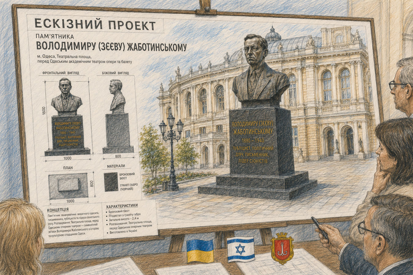В Одессе появится памятник Владимиру Жаботинскому: комиссия уже приняла решение - новости Израиля