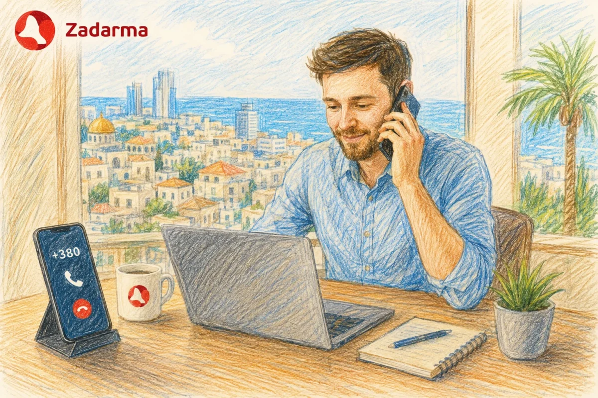 Как получить украинский номер телефона в Израиле и Европе без SIM-карты - Zadarma