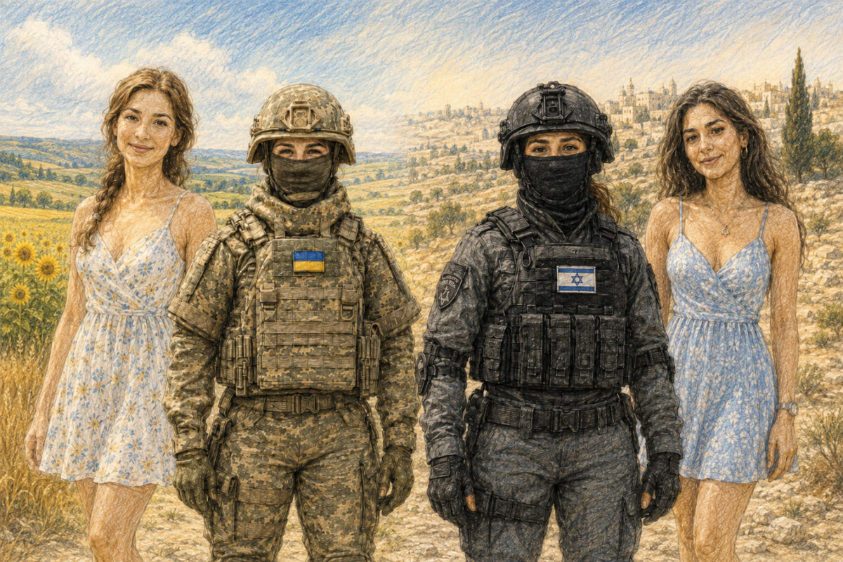 Украина начала выдавать женщинам специальные бронежилеты. А что носят женщины ЦАХАЛа?