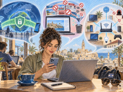 VPN, блокировщик рекламы и DNS в Израиле: что действительно защищает телефон и компьютер — и чего не умеет ни один сервис